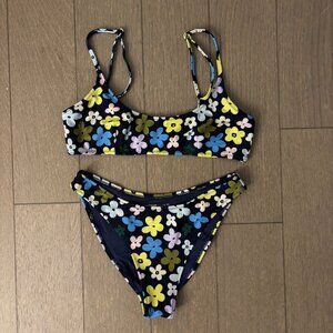 Blackbough Floral Bikini Top and Bottom Set